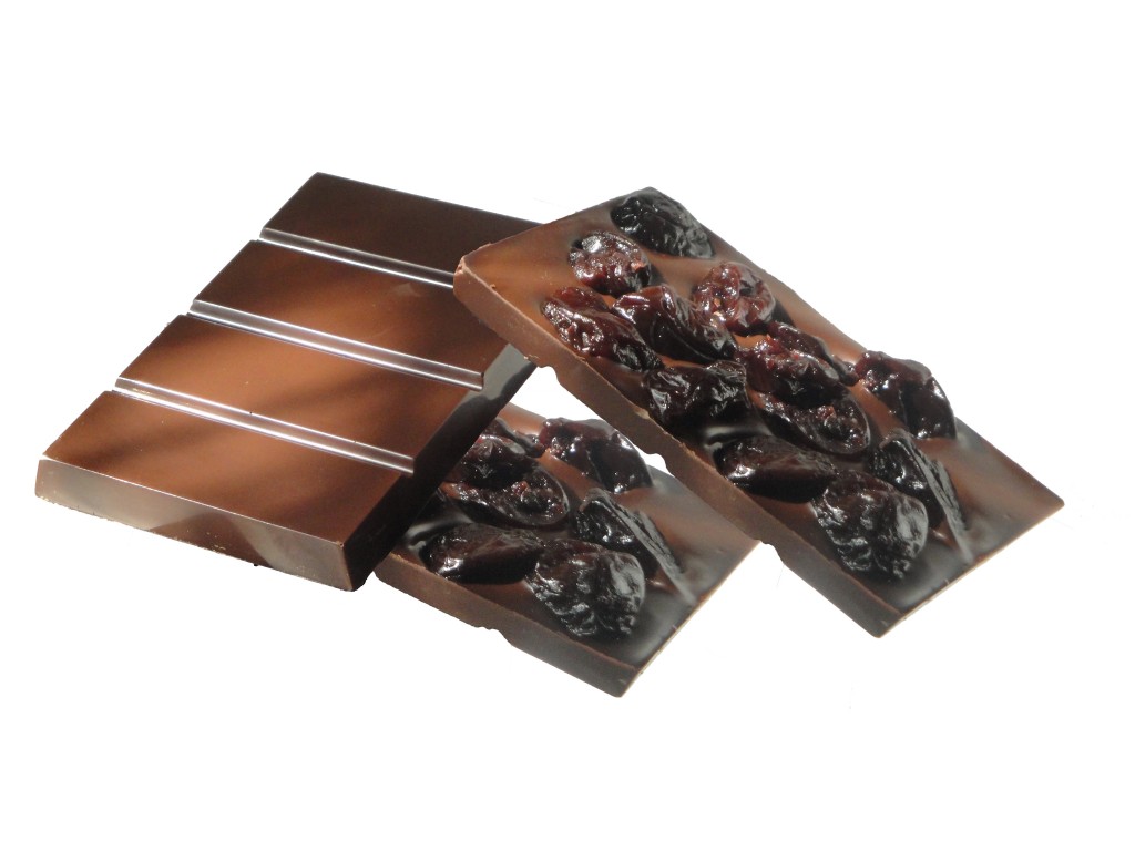 Tempered chocolate bars