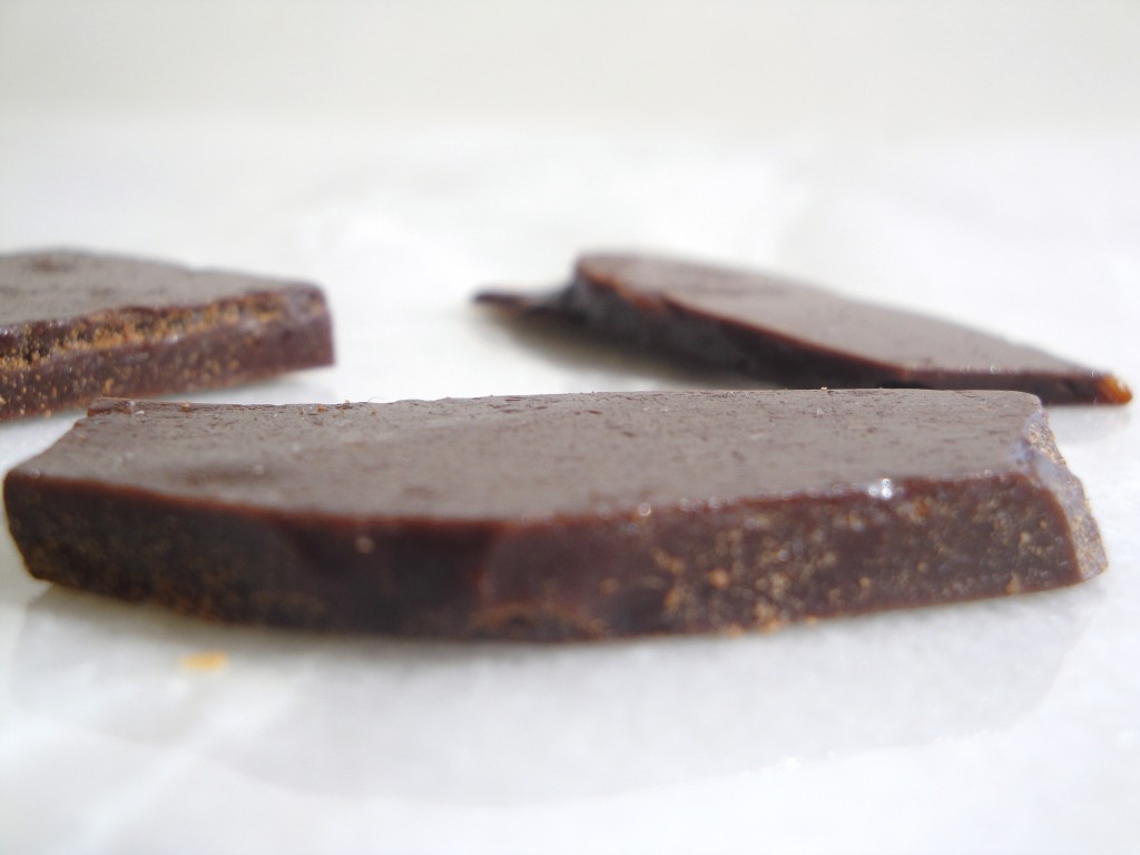 Chocolate caramel tuile mixture
